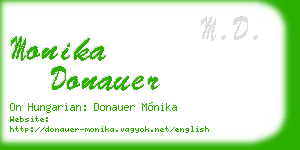 monika donauer business card