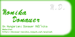 monika donauer business card